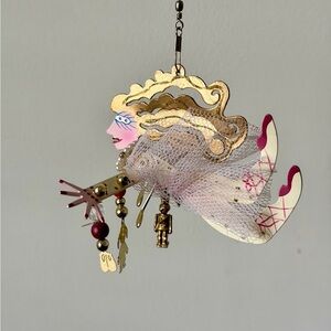 Karen Rossi Fanciful Flights Ballerina Ornament with charms